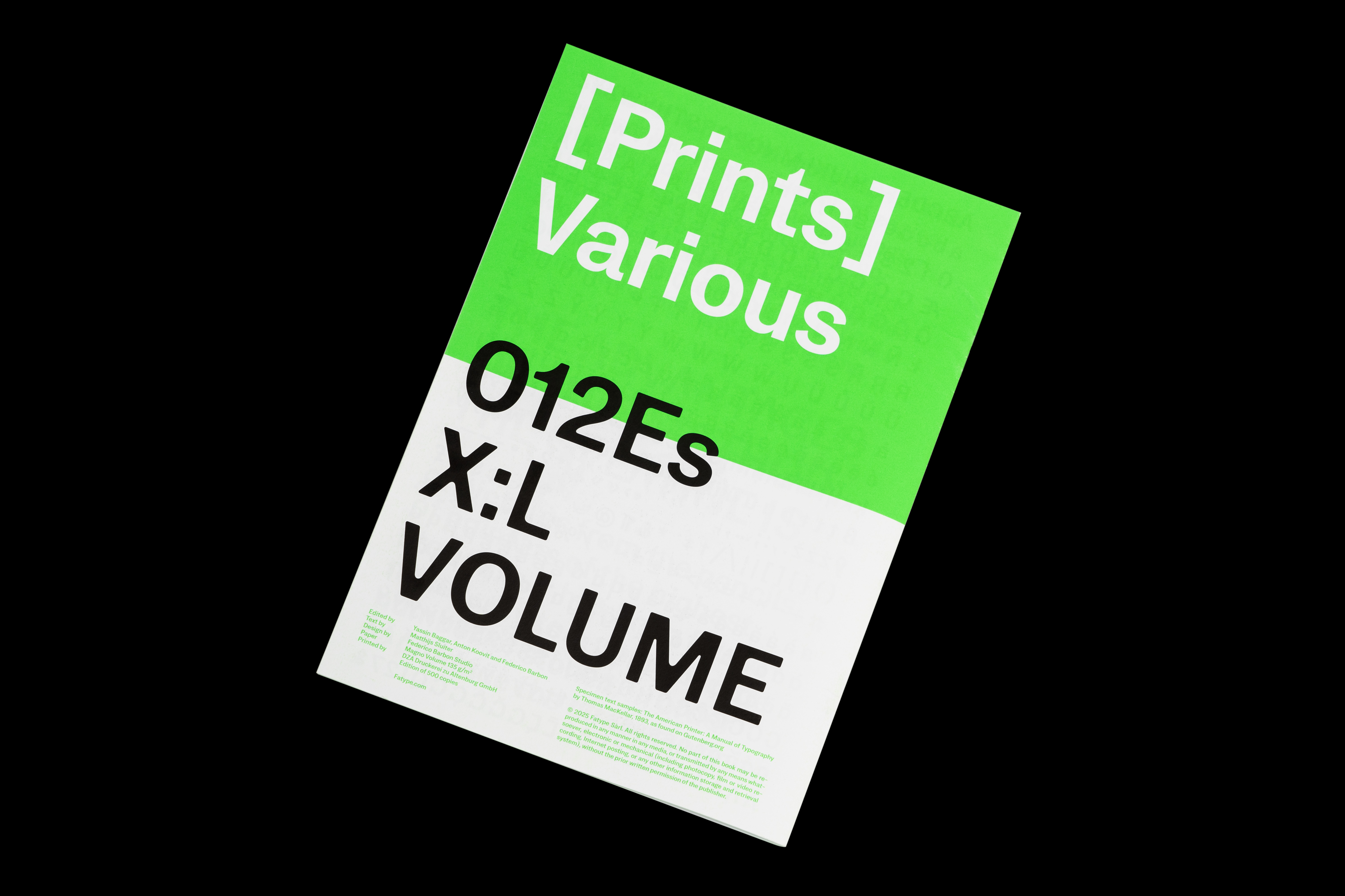 States Specimen custom font