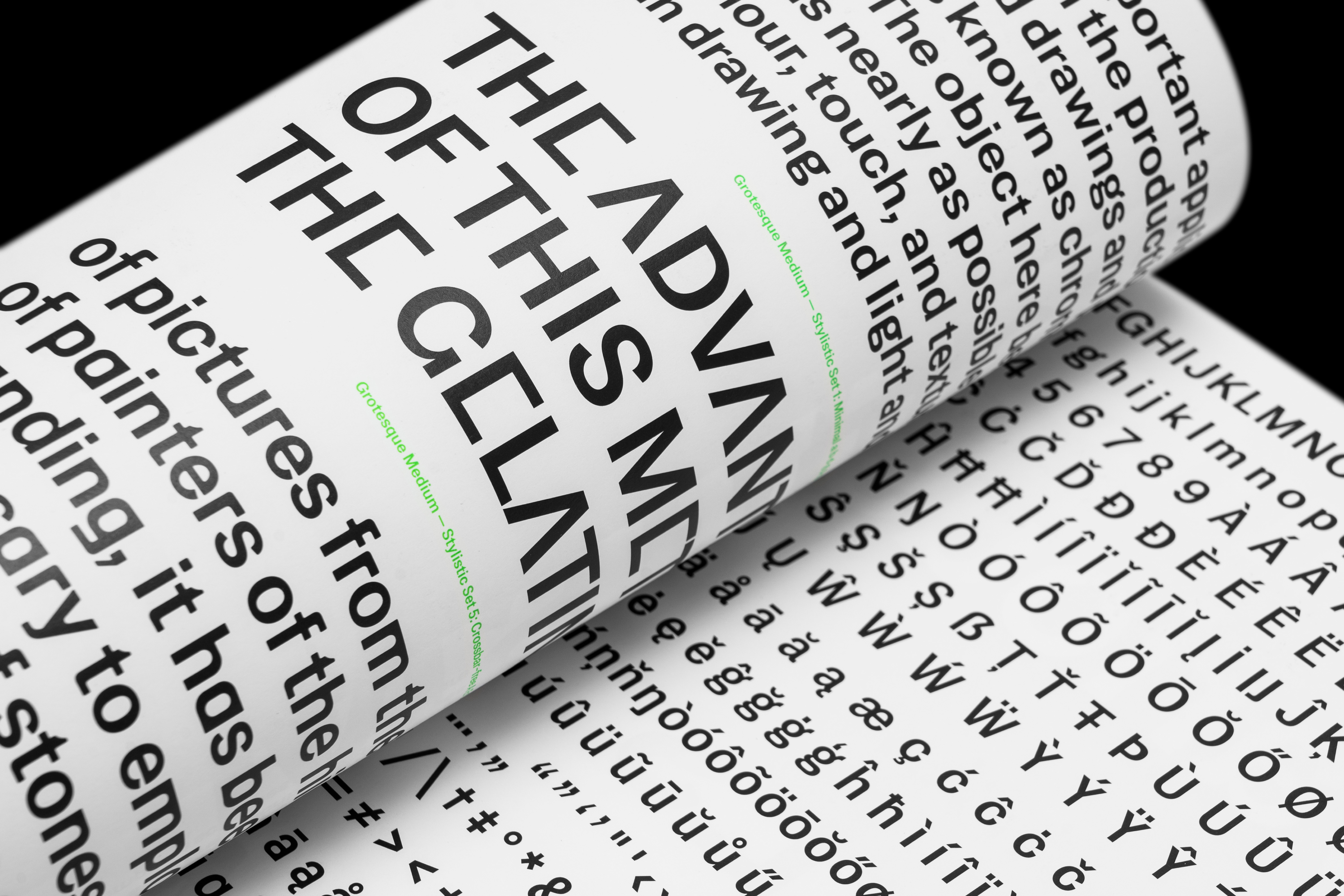 States Specimen custom font