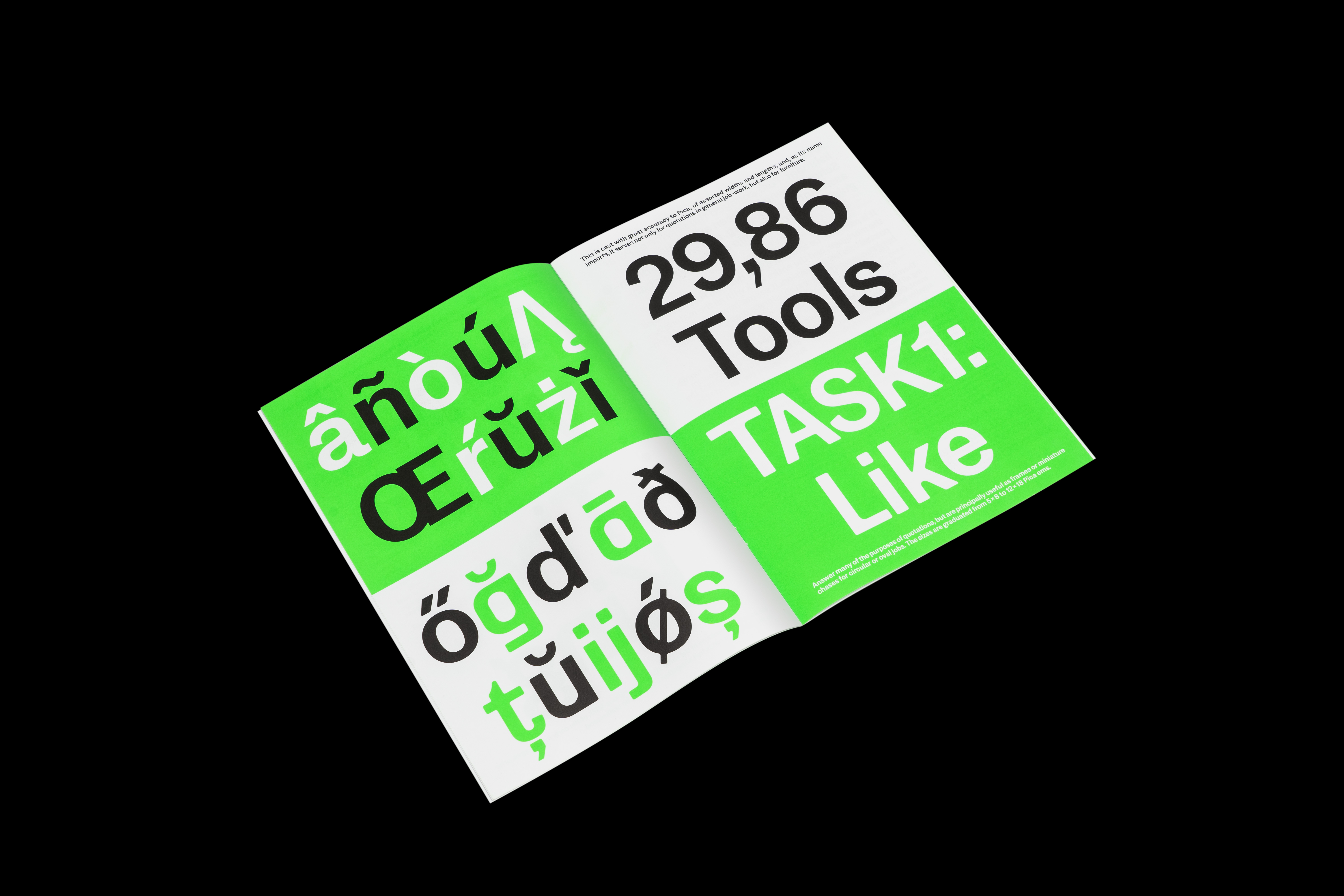 States Specimen custom font