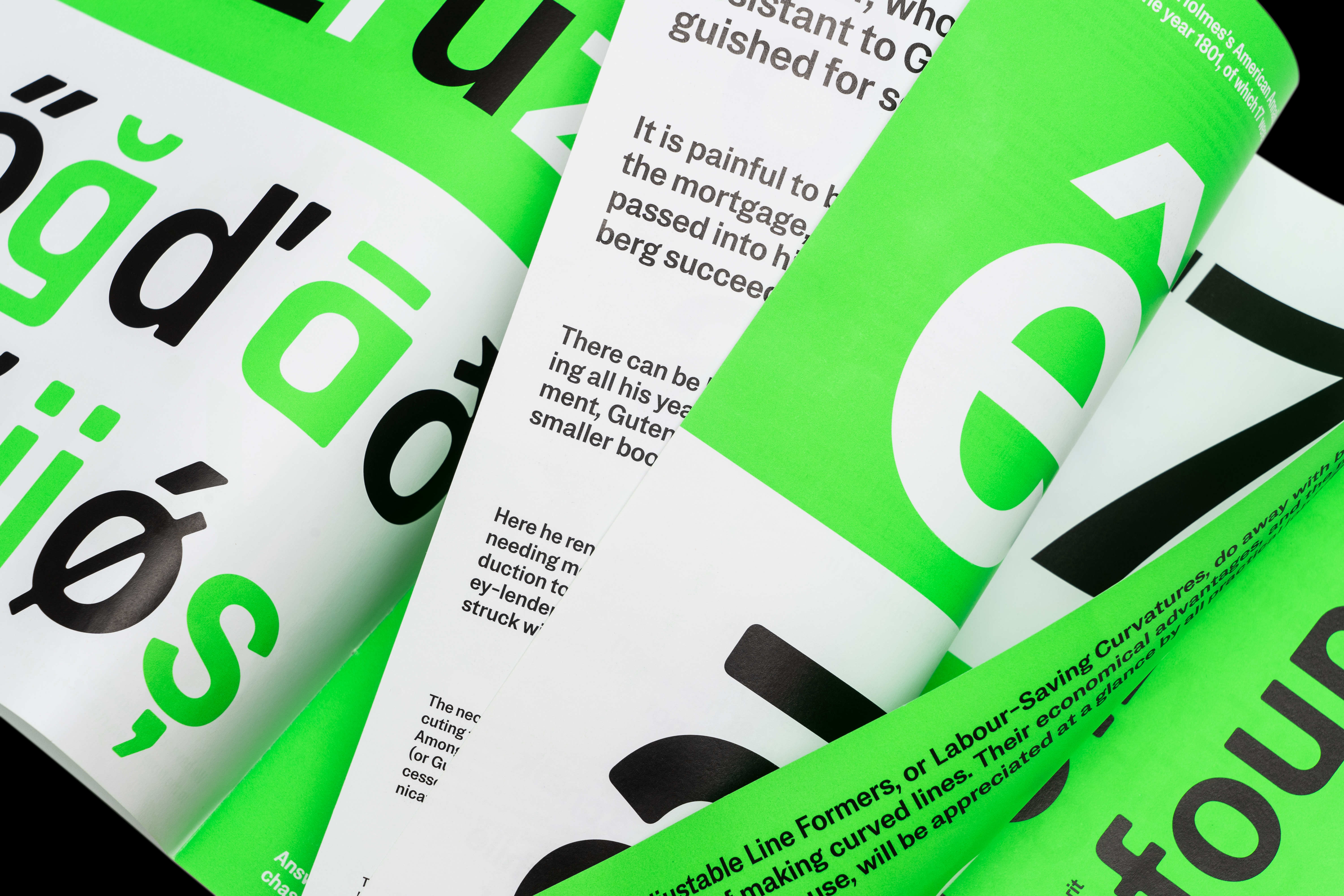 States Specimen custom font